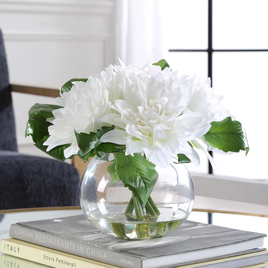 Jaabix White Silk Flower Arrangement - Thumbnail - Image 3