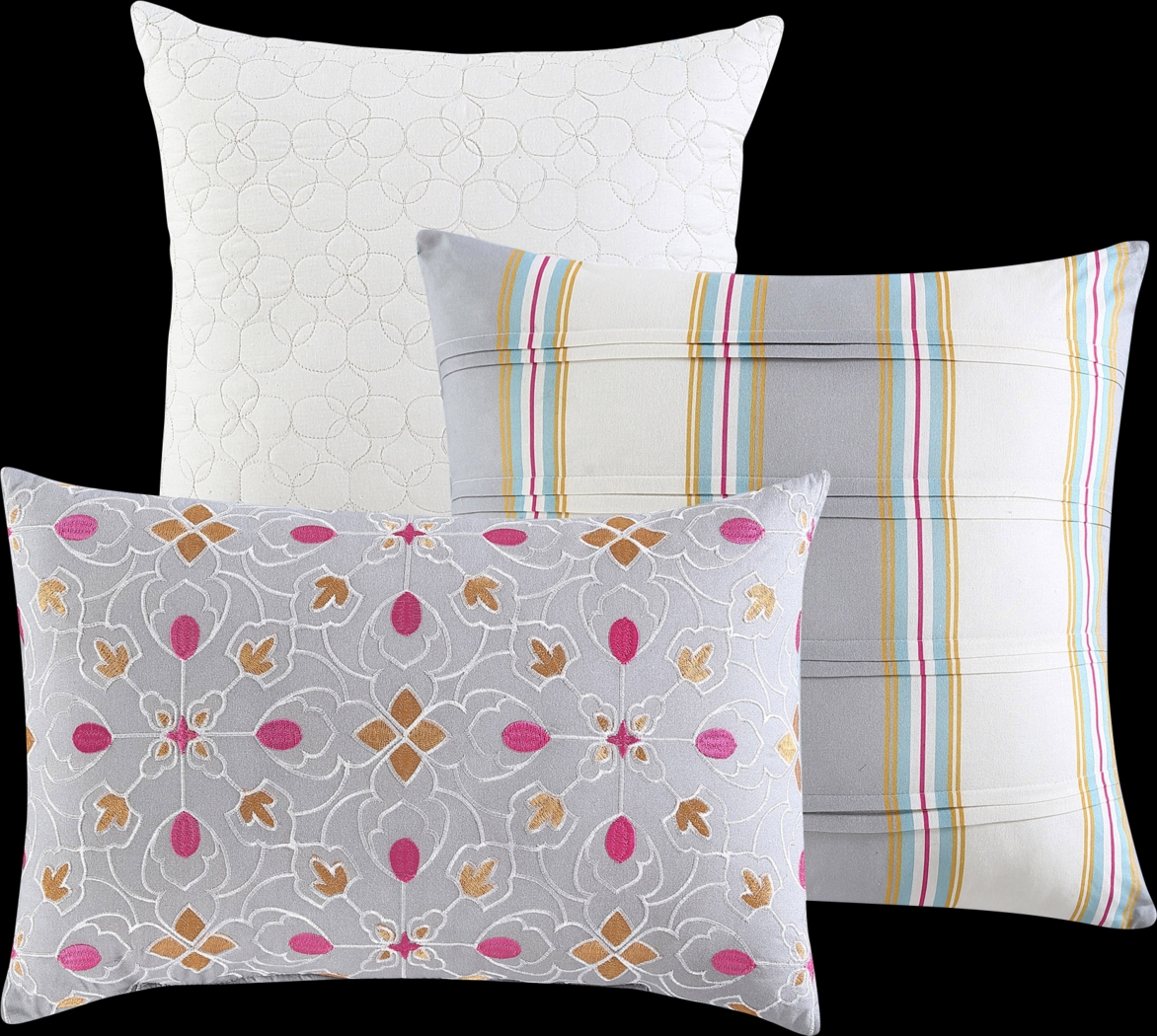 Jacabus Ivory Sage 7 Pc Queen Comforter Set - Thumbnail - Image 5