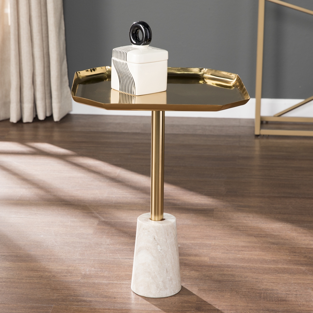 Jacelyn Gold Accent Table - Thumbnail - Image 2