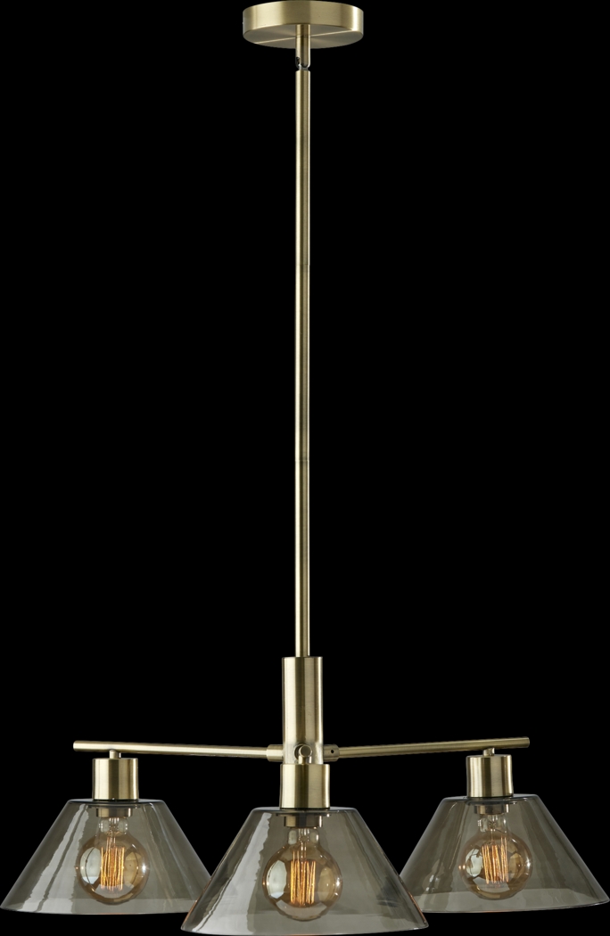 Jacelyn Point Brass Chandelier - Thumbnail - Image 1