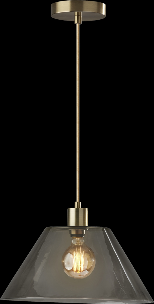 Jacelyn Point Brass Pendant - Thumbnail - Image 1