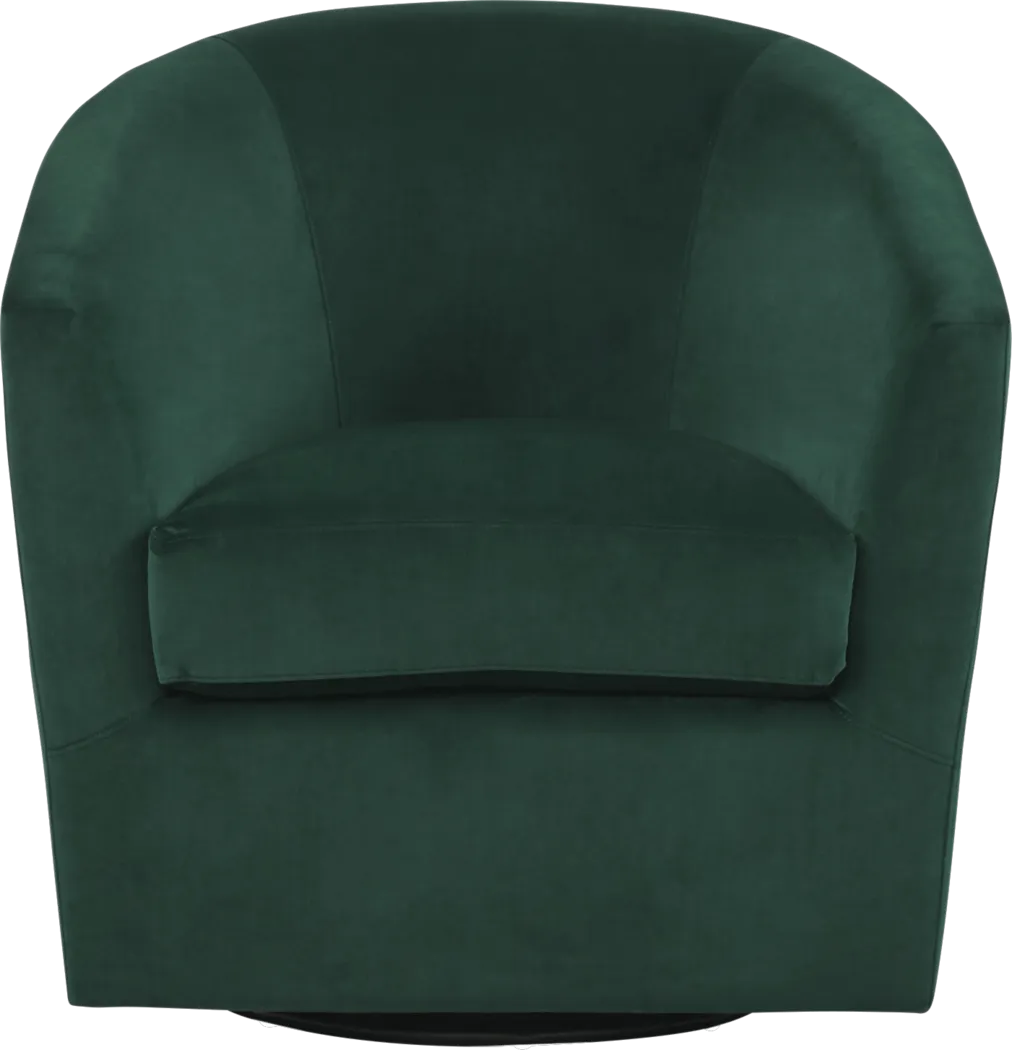 Jacey Emerald Accent Swivel Chair - Thumbnail - Image 2