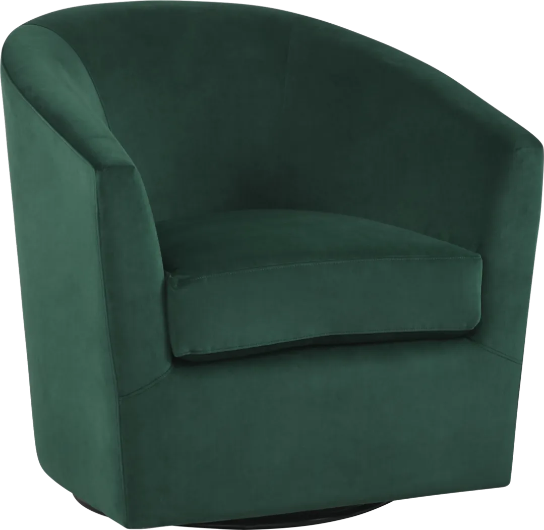Jacey Emerald Accent Swivel Chair - Thumbnail - Image 1