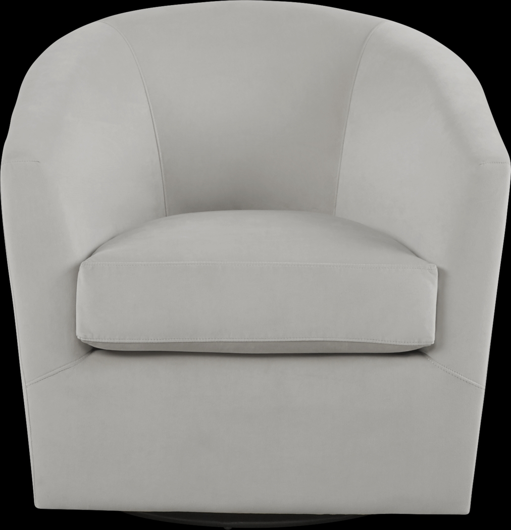 Jacey Platinum Accent Swivel Chair - Thumbnail - Image 2