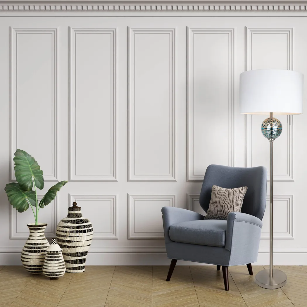 Jacksith Street Nickel Floor Lamp - Thumbnail - Image 4