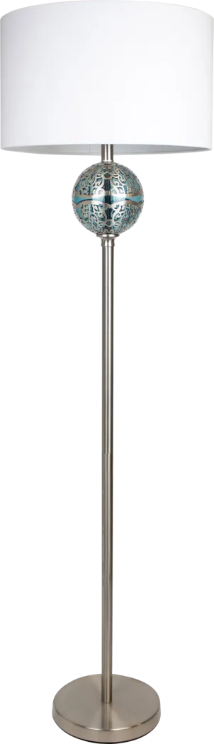 Jacksith Street Nickel Floor Lamp - Thumbnail - Image 1