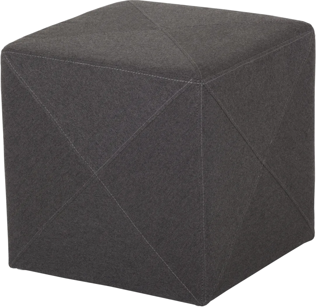 Jackson Place Dark Gray Ottoman - Thumbnail - Image 1