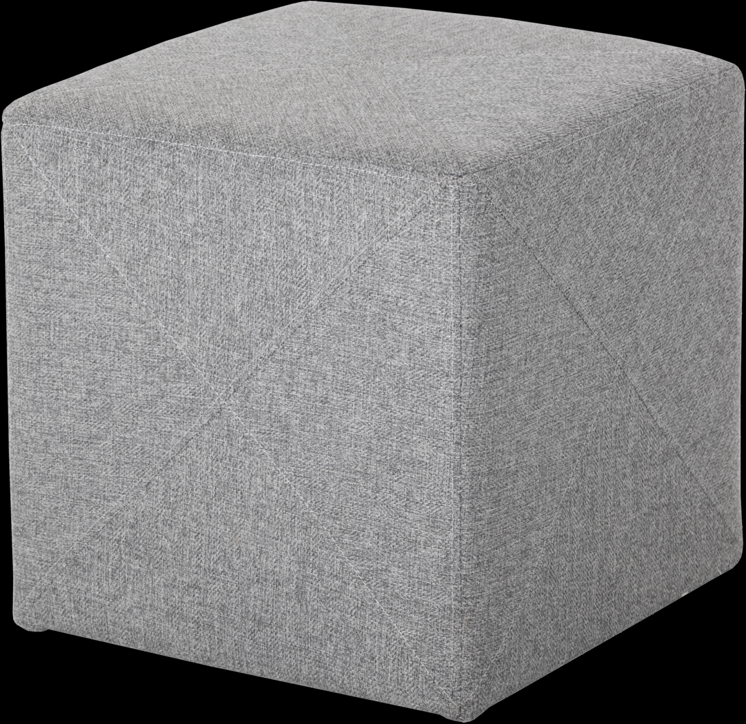 Jackson Place Light Gray Ottoman - Thumbnail - Image 1