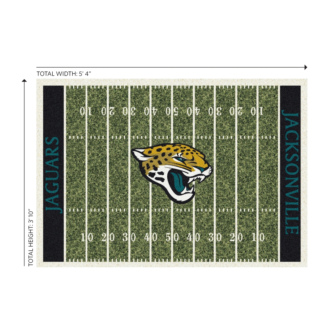 Jacksonville Jaguars Green 4' x 6' Rug - Thumbnail - Image 4