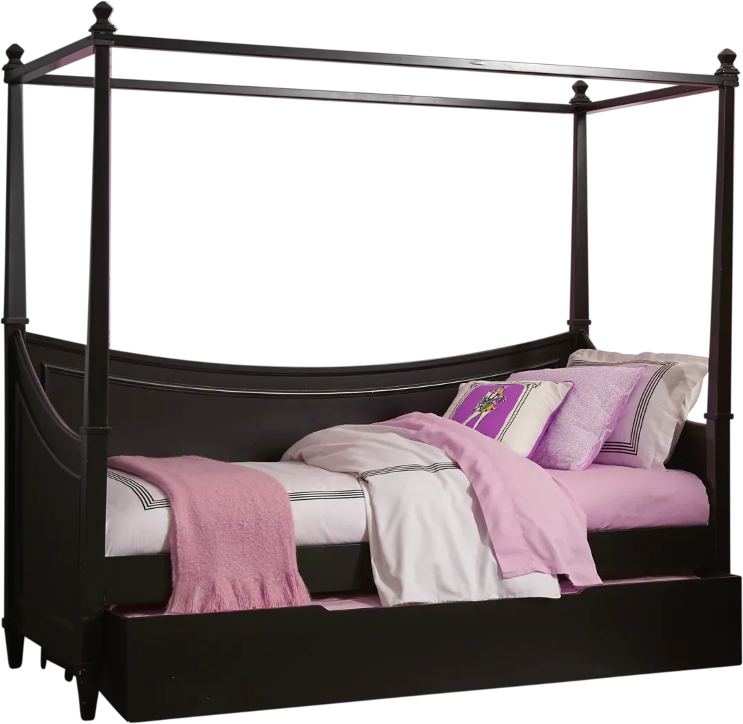 Jaclyn Place Black 2 Pc Canopy Daybed - Thumbnail - Image 2