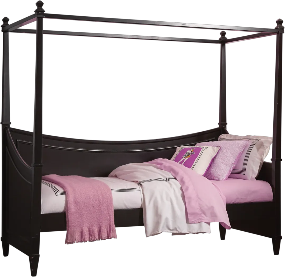 Jaclyn Place Black 2 Pc Canopy Daybed - Thumbnail - Image 1