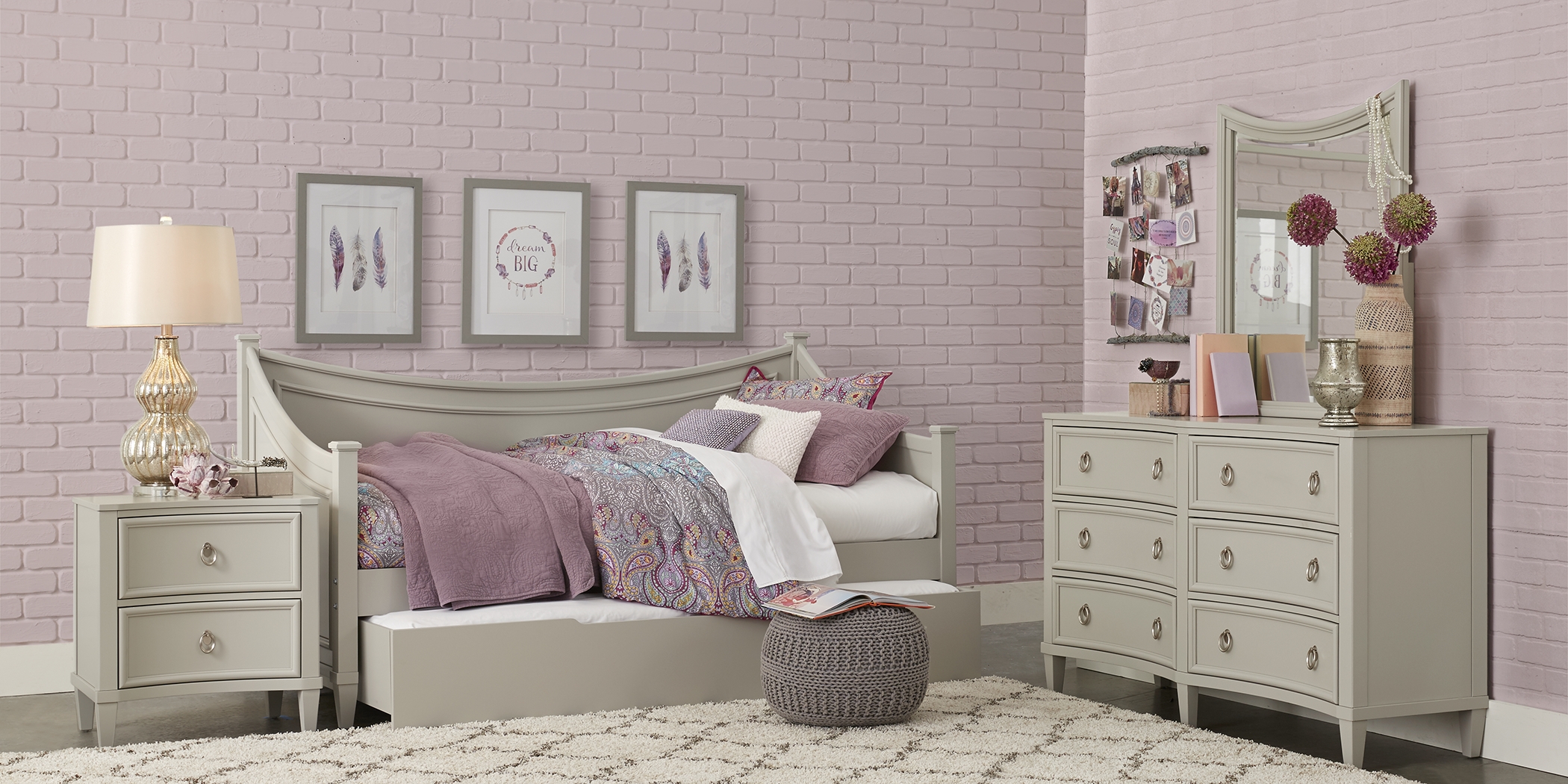 Jaclyn Place Gray Twin Daybed - Thumbnail - Image 3