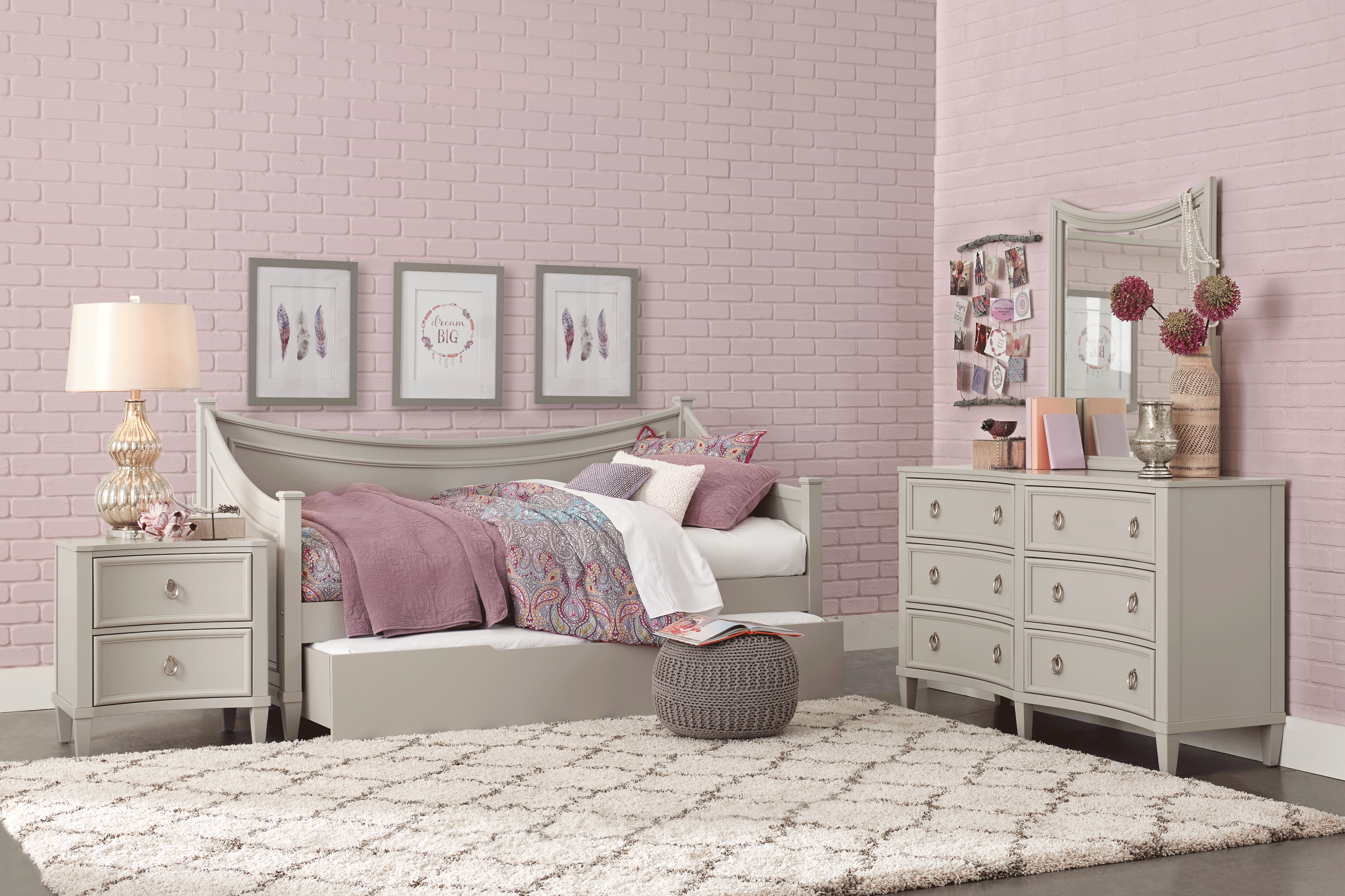 Jaclyn Place Gray Twin Daybed - Thumbnail - Image 2