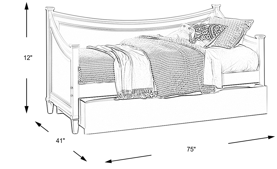 Dimension Image. Please refer to the Dimension Tab on this page for dimension details.