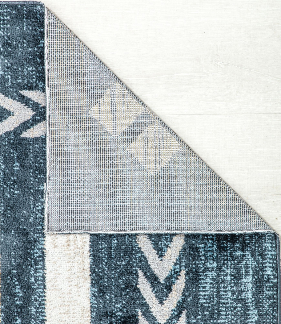 Kijaba Blue 5'3 X 7' Rug - Thumbnail - Image 7