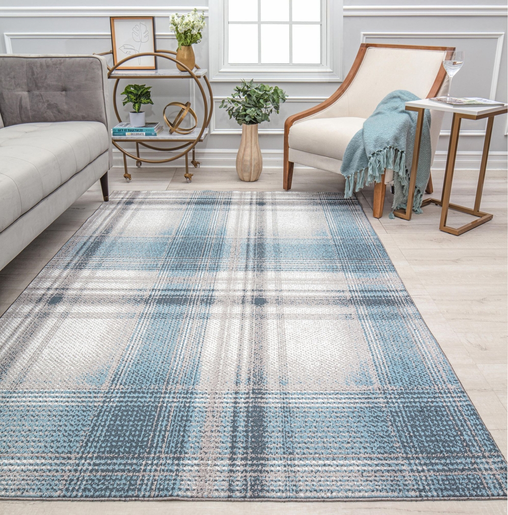 Namdera Blue 5'3 x 7' Rug - Thumbnail - Image 2