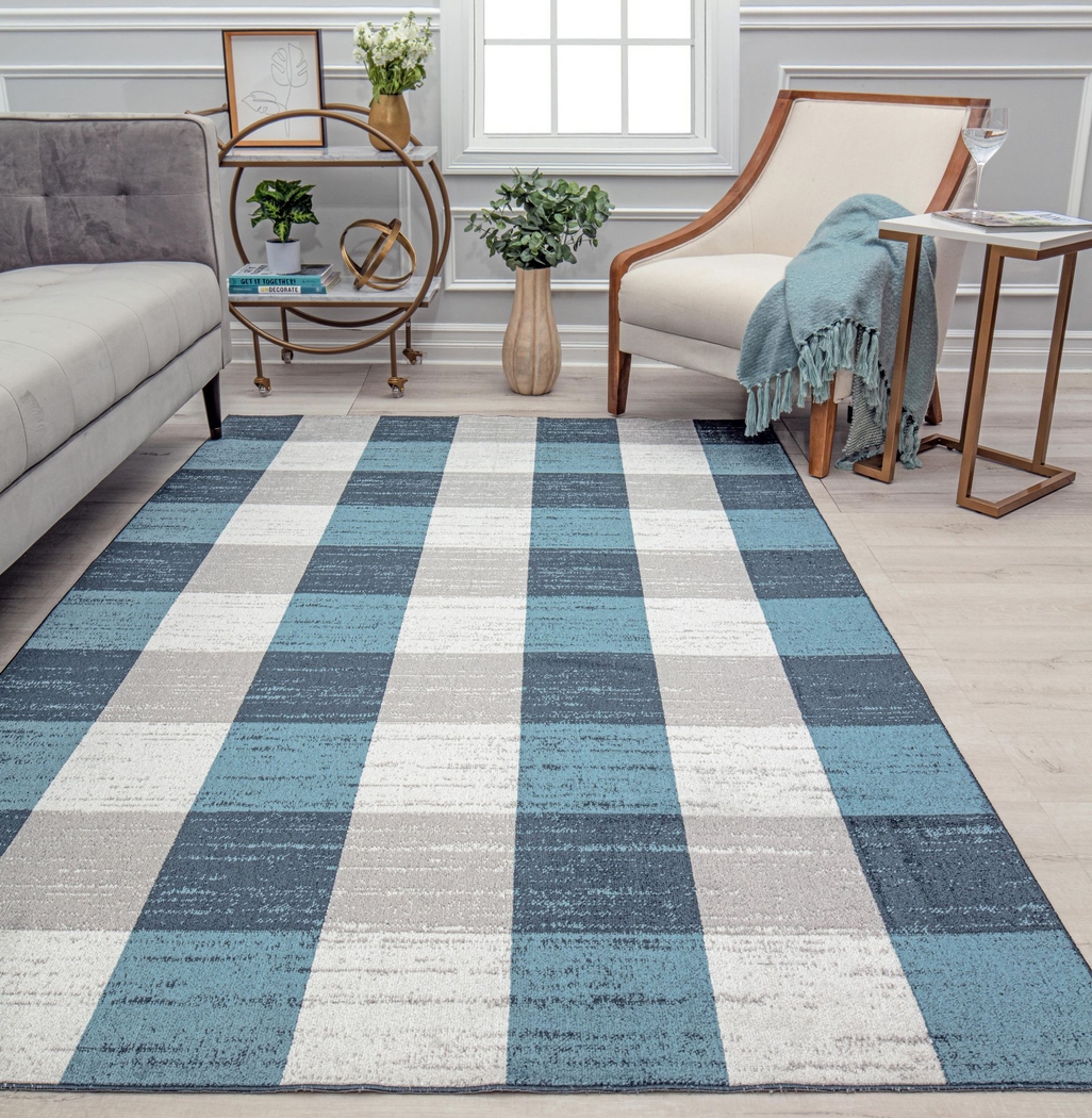Didama Blue 5'3 x 7' Rug - Thumbnail - Image 2