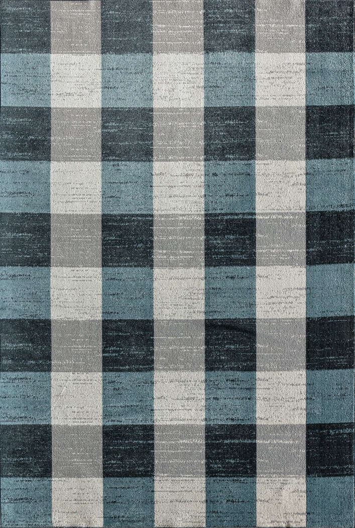 Didama Blue 5'3 x 7' Rug - Thumbnail - Image 1