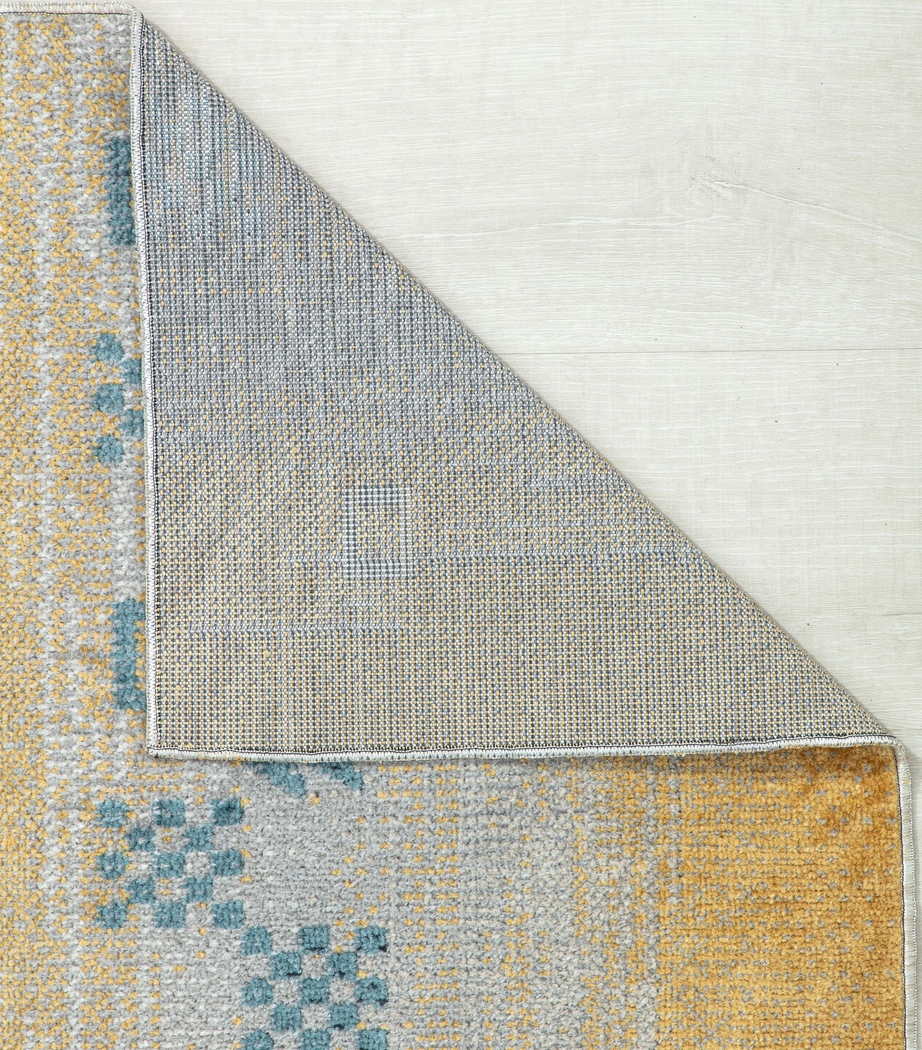 Shimosil Yellow 5'3 x 7' Rug - Thumbnail - Image 7