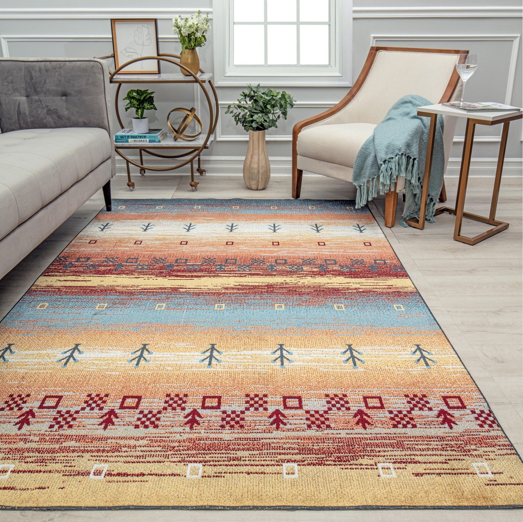 Shimosil Multi 5'3 x 7' Rug - Thumbnail - Image 2