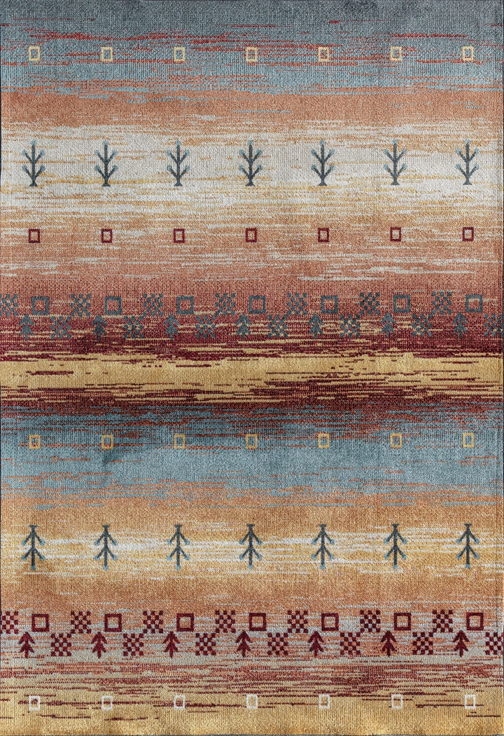 Shimosil Multi 5'3 x 7' Rug - Thumbnail - Image 1