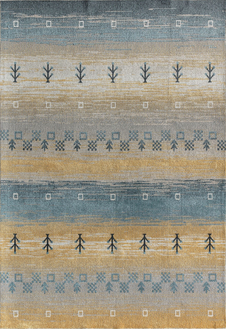 Shimosil Yellow 8' x 10' Rug - Thumbnail - Image 1