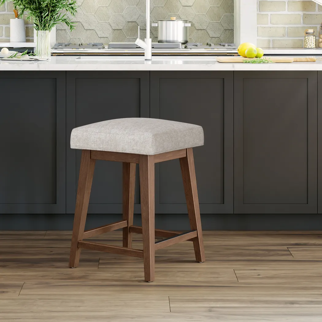 Atalifo Beige Counter Height Adjustable Stool - Thumbnail - Image 2