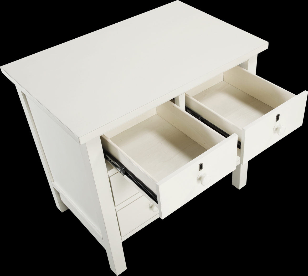 Jahkay White Nightstand - Thumbnail - Image 12