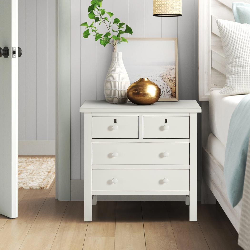 Jahkay White Nightstand - Thumbnail - Image 2