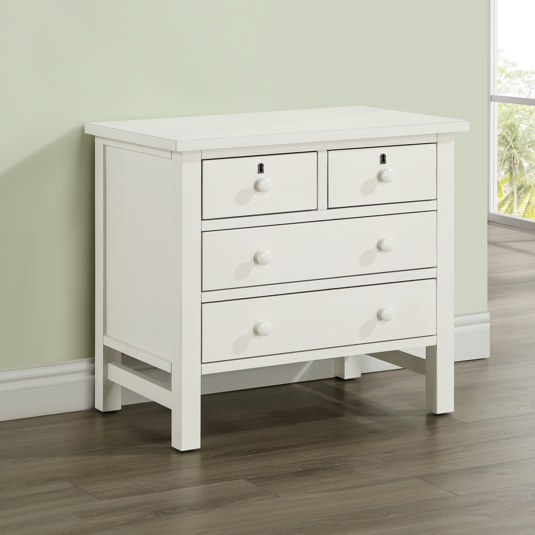 Jahkay White Nightstand - Thumbnail - Image 3