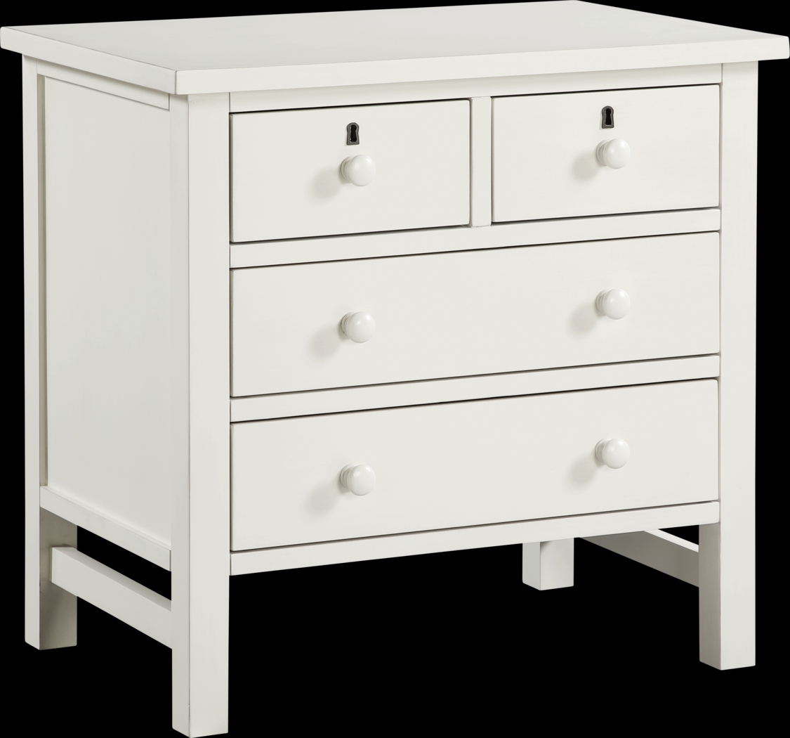 Jahkay White Nightstand - Thumbnail - Image 1