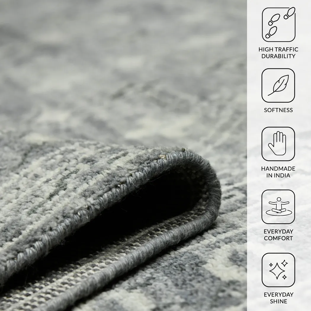 Jahur Gray 9' x 12' Rug - Thumbnail - Image 4