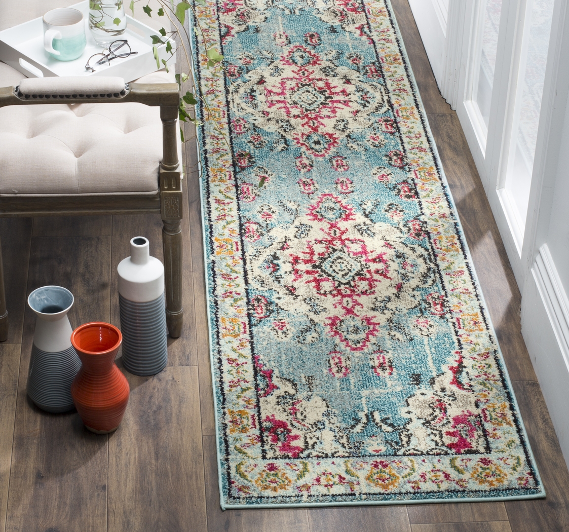 Jailyn Blue 2'2 x 10' Runner Rug - Thumbnail - Image 2