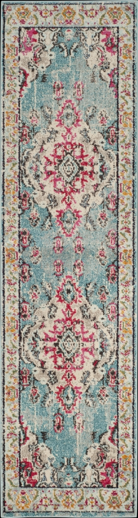 Jailyn Blue 2'2 x 10' Runner Rug - Thumbnail - Image 1