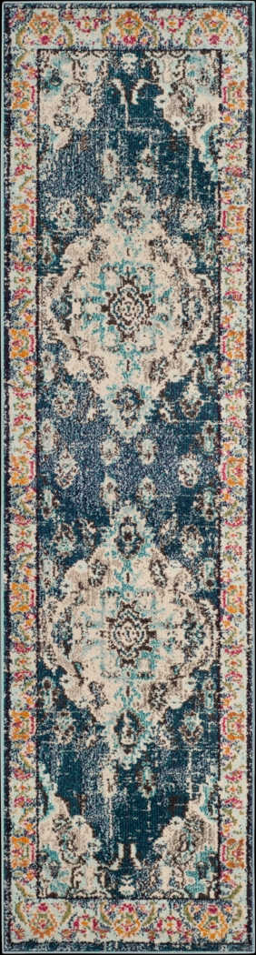 Jailyn Navy 2'2 x 10' Runner Rug - Thumbnail - Image 1