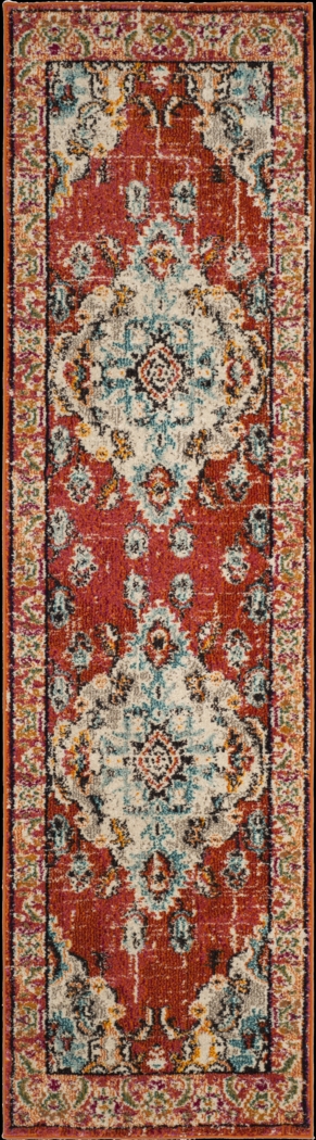 Jailyn Orange 2'2 x 10' Runner Rug - Thumbnail - Image 1