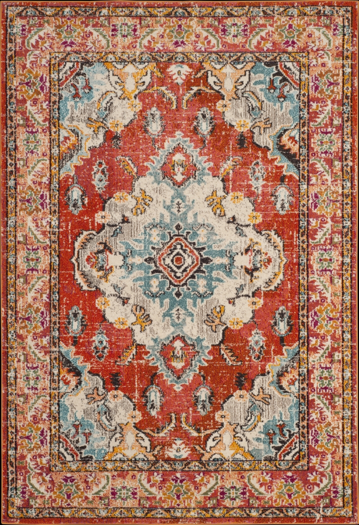 Jailyn Orange 5'1 x 7'7 Rug - Thumbnail - Image 1