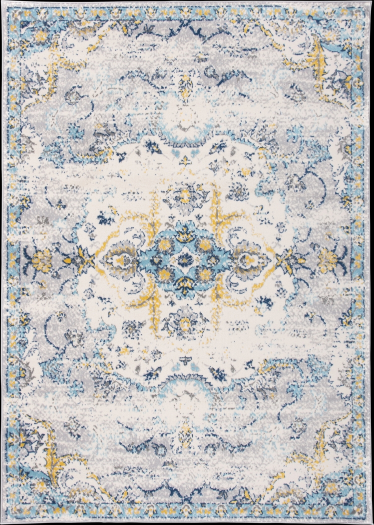 Jaimin Blue 3' x 5' Rug - Thumbnail - Image 1
