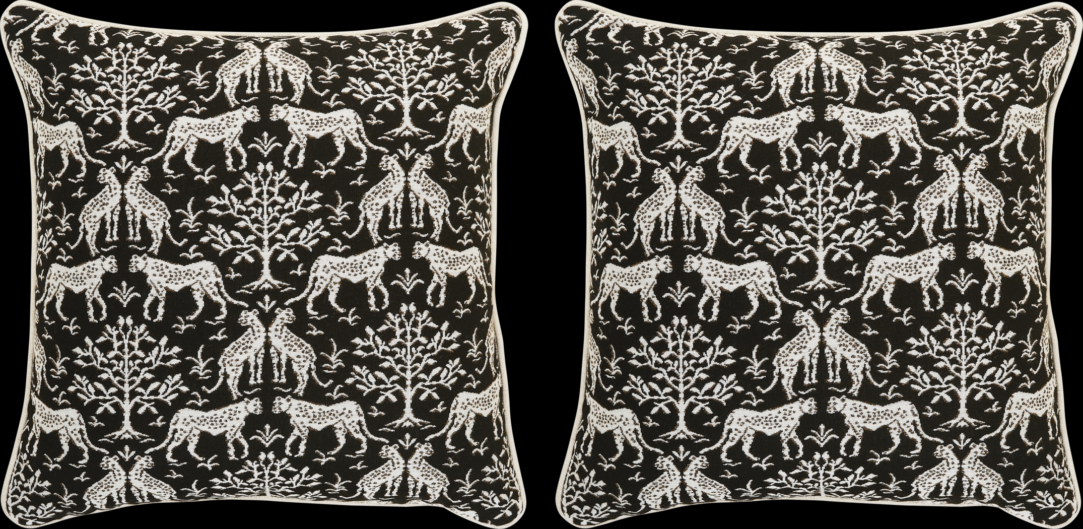 Jaipur Frame II Onyx Indoor/Outdoor Pillows (Set of 2) - Thumbnail - Image 1