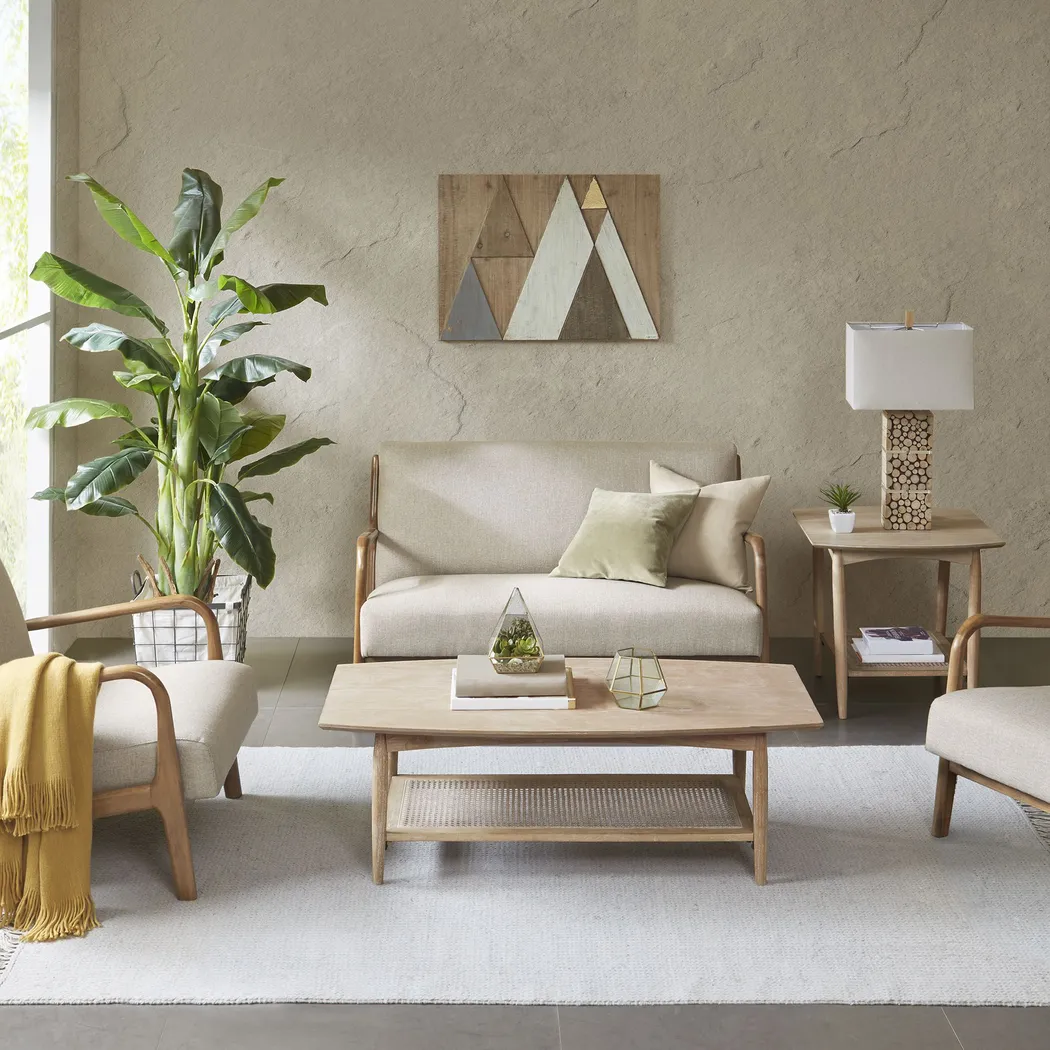 Jaired Cream Settee - Thumbnail - Image 5