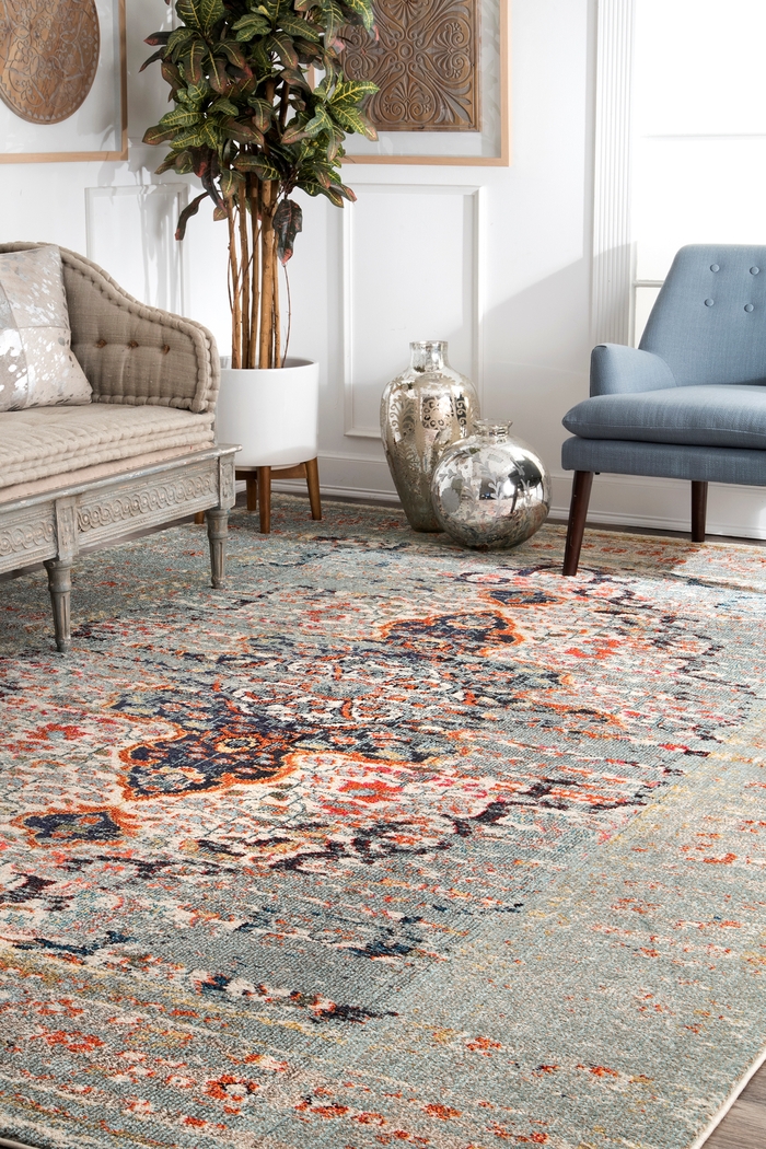 Jaivira Gray 8' x 11' Rug - Thumbnail - Image 2