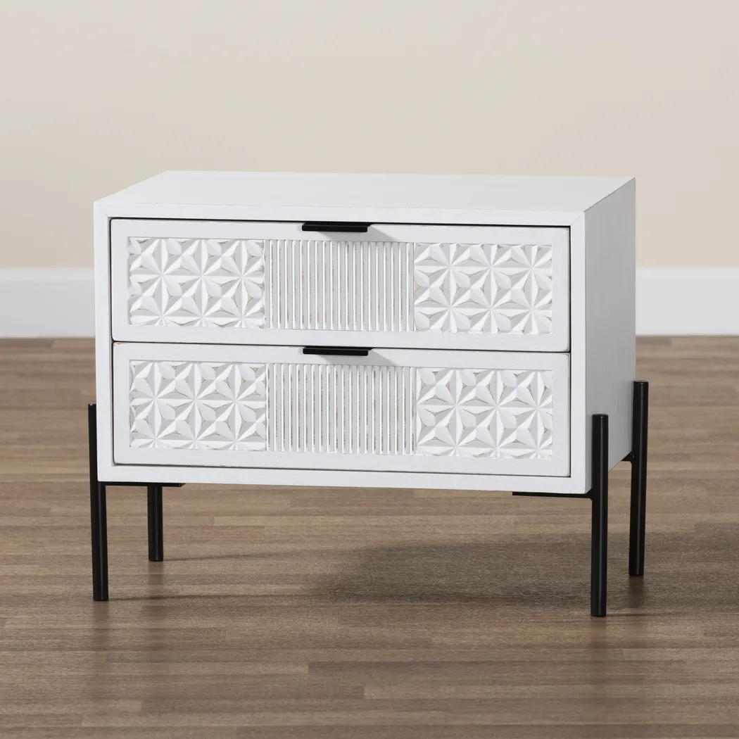 Jakey White Accent Cabinet - Thumbnail - Image 3