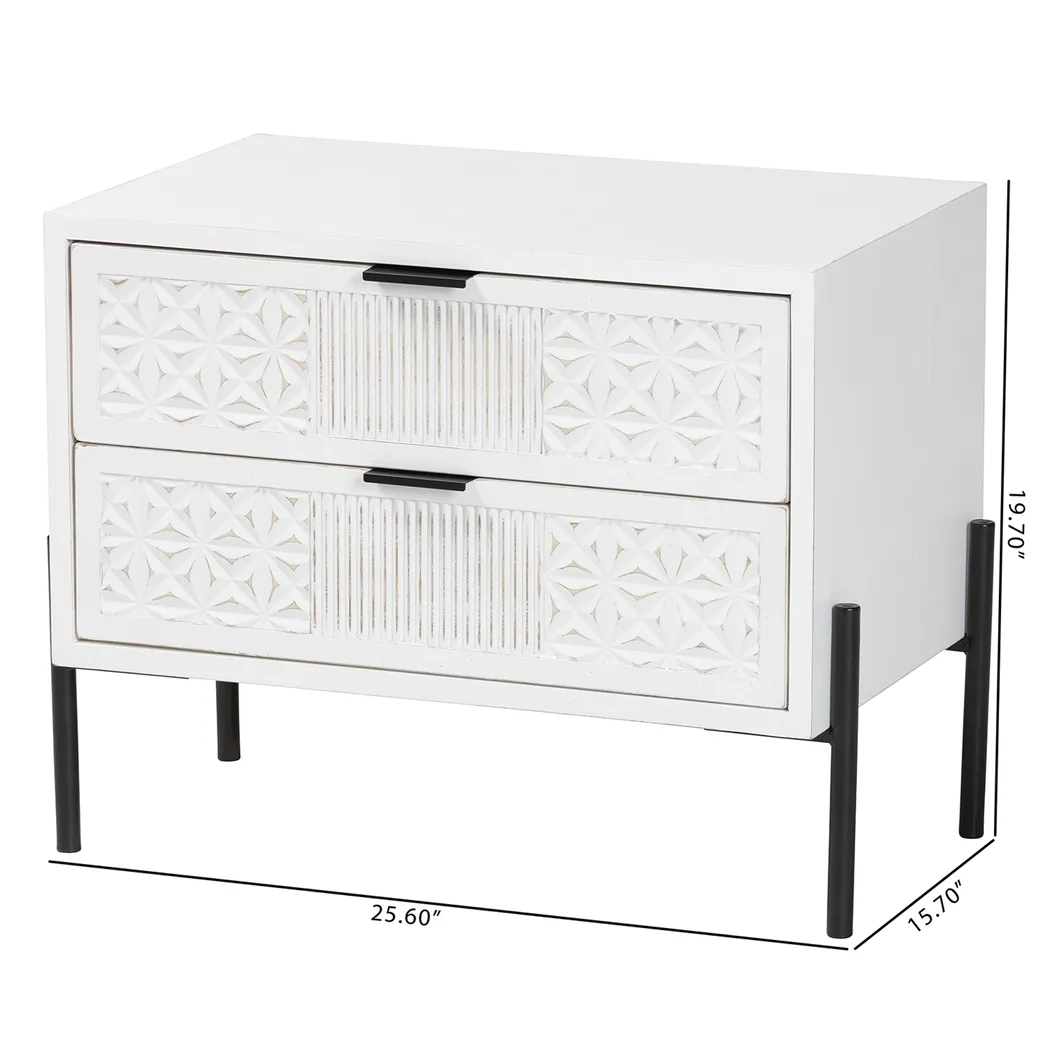 Jakey White Accent Cabinet - Thumbnail - Image 9