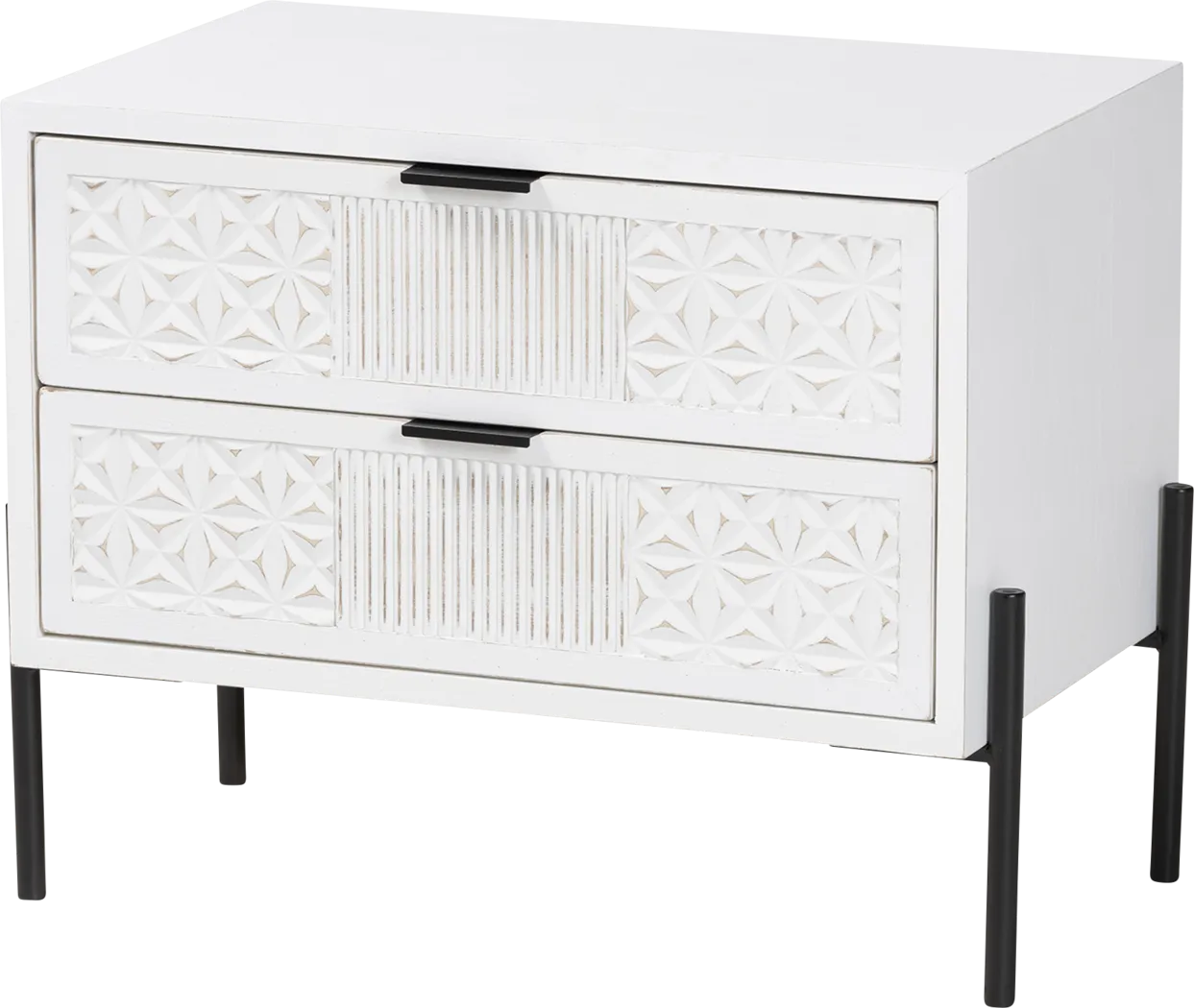 Jakey White Accent Cabinet - Thumbnail - Image 1