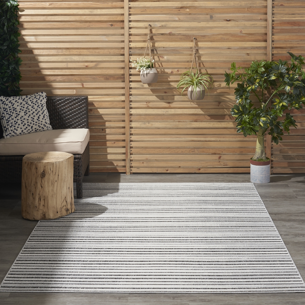 Jalia Dark Gray 8' x 10' Indoor/Outdoor Rug - Thumbnail - Image 12
