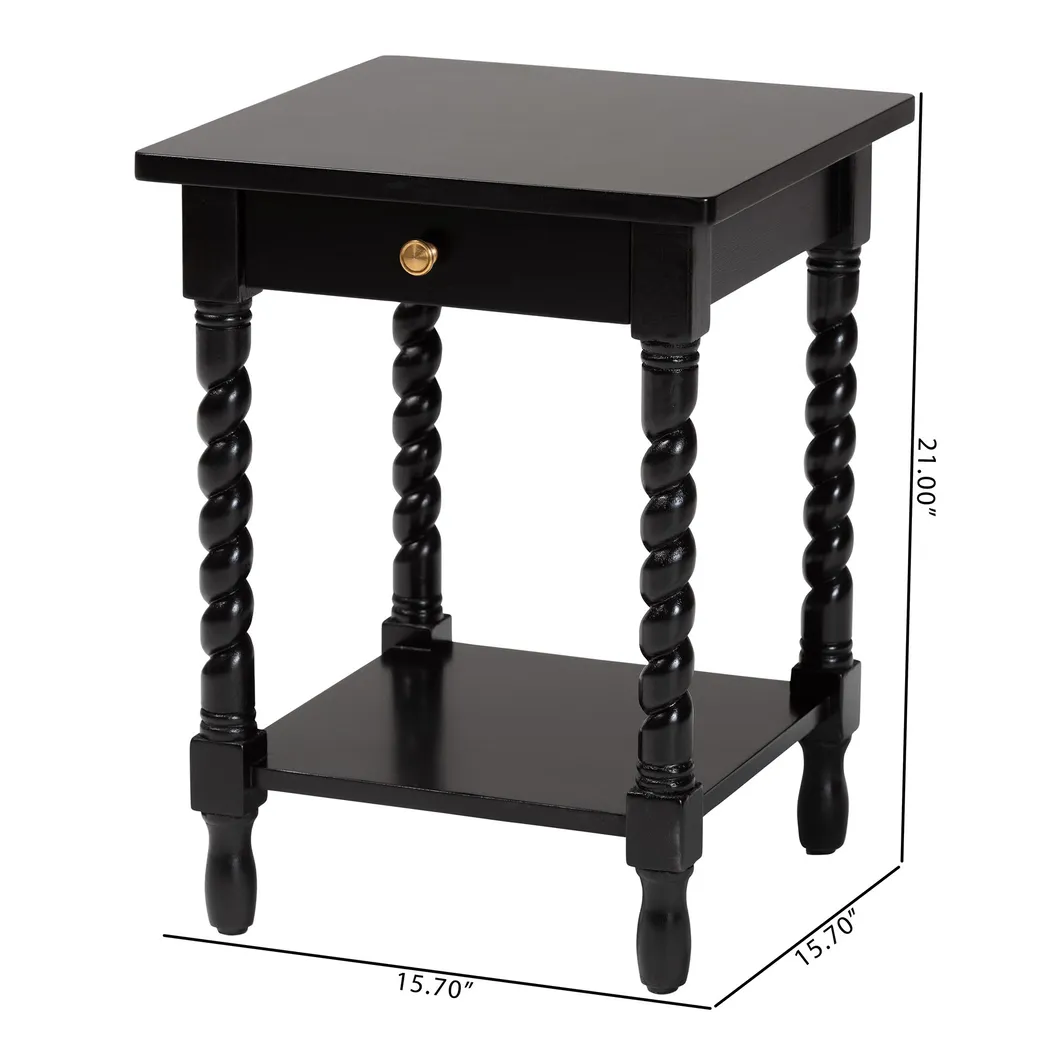 Jaliec Black Nightstand - Thumbnail - Image 9