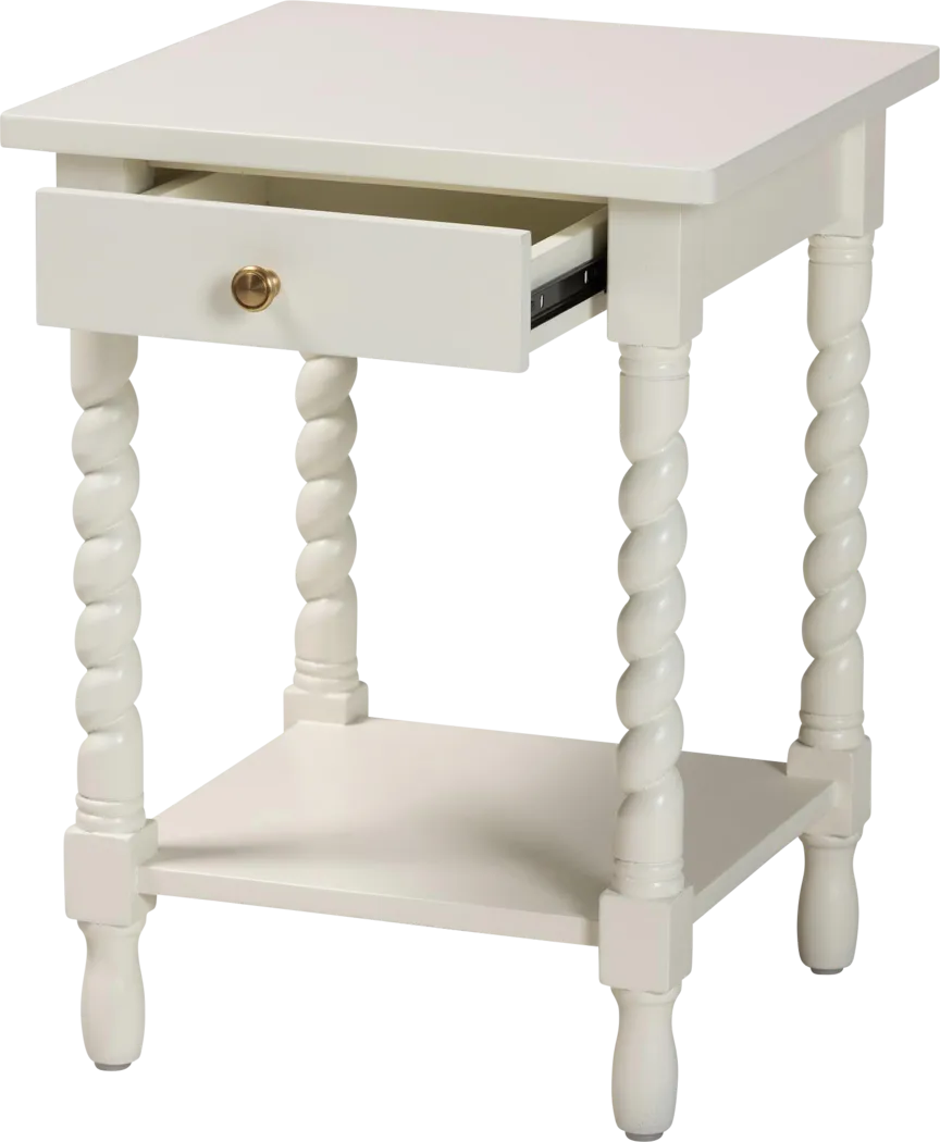 Jaliec White Nightstand - Thumbnail - Image 4