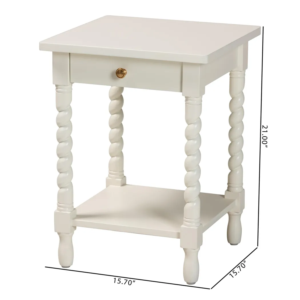 Jaliec White Nightstand - Thumbnail - Image 6