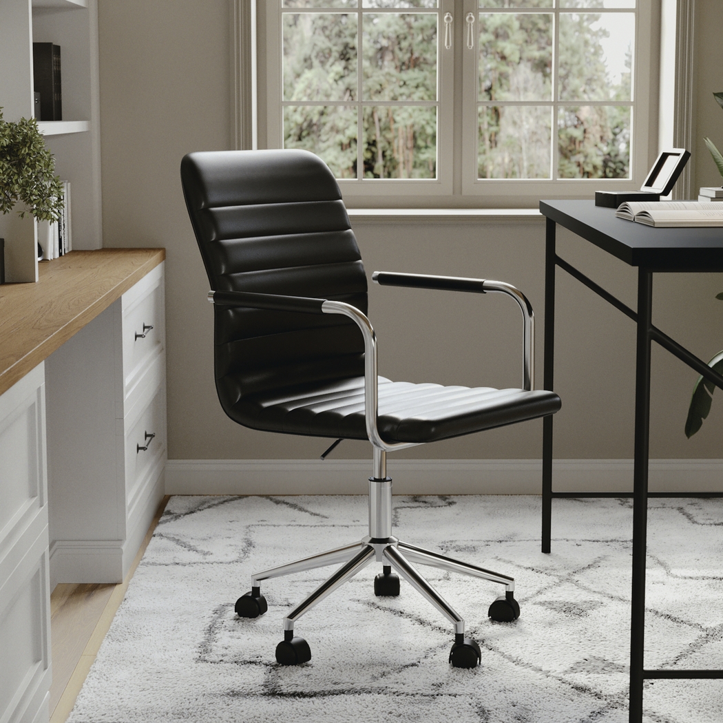 Jalowy Black Office Chair - Thumbnail - Image 2