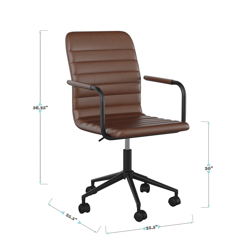 Jalowy Brown Office Chair - Thumbnail - Image 11
